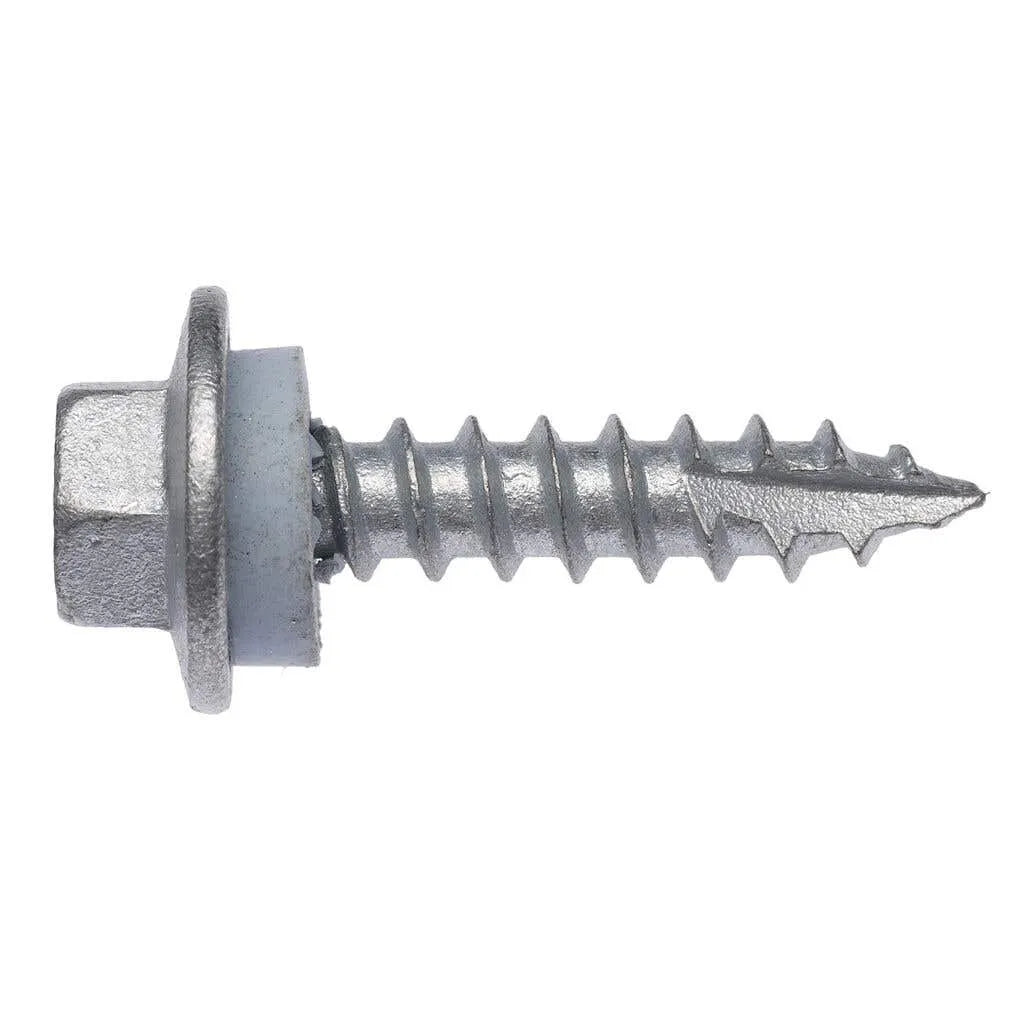 Zenith Timber Screws Hex with Seal Galv 12G x 25mm 100 Pack