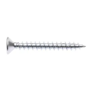 Zenith Timber Screws Long Thread Countersunk ZP 6G x 30mm 100 Pack