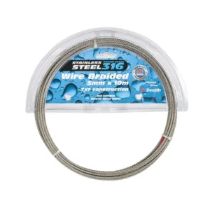 Zenith Wire Rope Stainless Steel 3.2mm x 10m