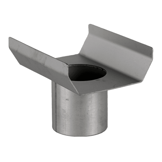 Aluminium Outlet for Drains - 85mm wide x 40mm deep (50mm Outlet)