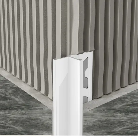 Birdsmouth Aluminium Angle – 3M (4 Colours, 2 Sizes) - Color: White | Size: 10mm