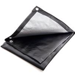 Polytuf Tarp Extra Heavy Duty Silver/Black 7.3m x 9.1m