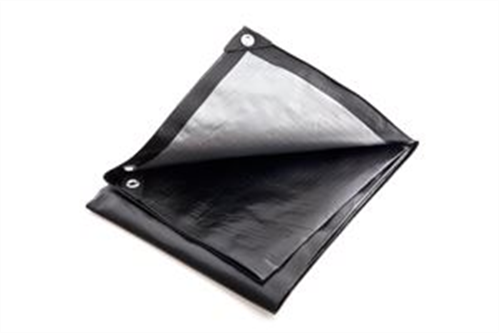 Polytuf Tarp Extra Heavy Duty Silver/Black 3.6m x 6.1m