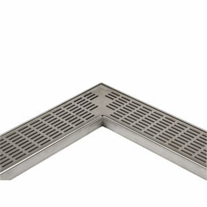 Corner / Right Angle Shower Drain - 1200mm x 1200mm / Centre Outlet