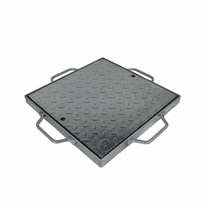 Covered Pit Grate and Frame - Galvanised Steel - 450mm x 450mm