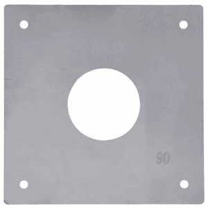 Custom Restriction Orifice Plates for Stormwater - Plate Size: 400mm x 400mm x 3mm / Hole Size: Custom Hole Size