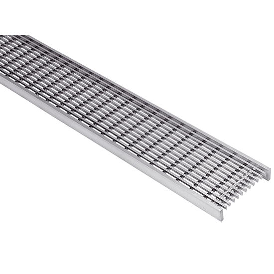 Heelguard Stainless Steel Grate Only - 100mm wide x 20mm deep x 1000mm long