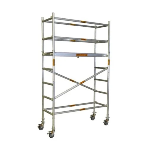 1.8m – 2.2m (Platform Height) Mobile Narrow Scaffold - 2.5 x 0.74 x 1.8