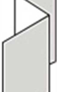 Linea Box Corner Z Flashing PVC 2700mm #305570