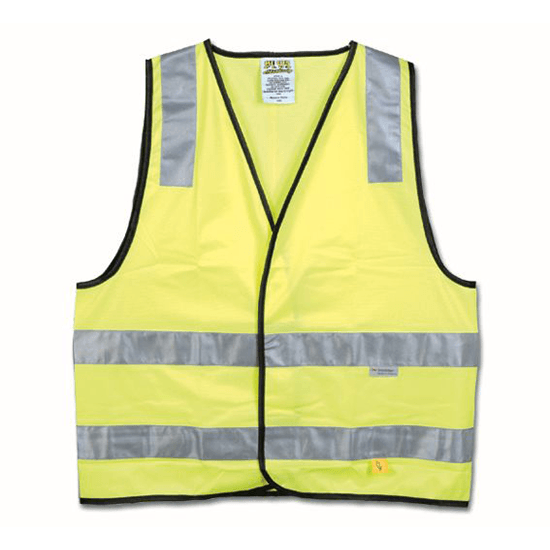 Maxisafe Hi-Vis Yellow Safety Vest (Day/Night) - Large