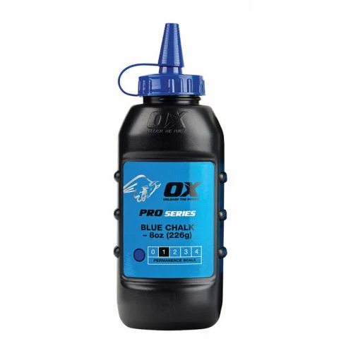 OX Pro Blue Standard Marking Chalk Refill – 8oz