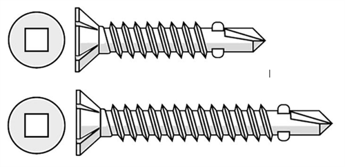 HardieDrive Screw Square Drive 41mm Bx1000 Loose #305984