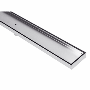 Stainless Steel Shower Drain - Tile Insert - 1000mm / 100mm wide x 30mm deep / Centre 50mm Outlet
