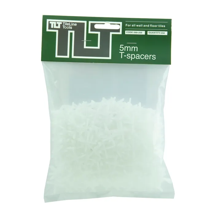 T Shape Tile Spacer (3 Sizes) - Size: 5mm x 250pcs