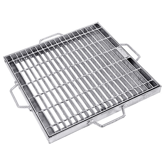 Traditional Stormwater Pit Grate - Galvanised Steel - 450mm x 450mm / Medium Duty (Class B)