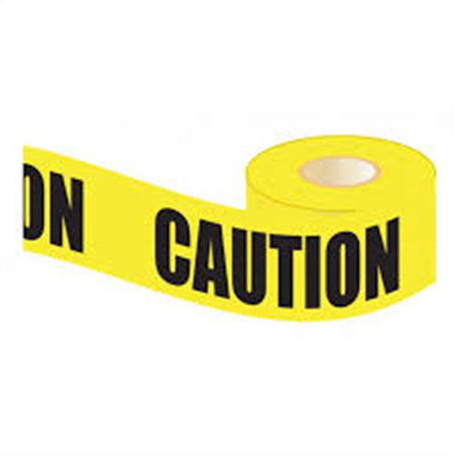 Hurricane Safety Barrier Tape Caution Yellow/Black 75mm x 100m