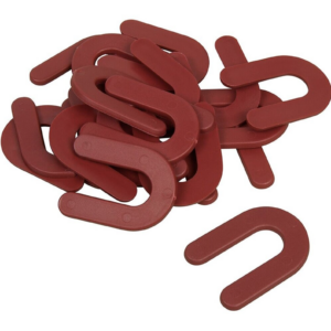 KC – U Spacer (Packer – Horseshoe Shim) 100pcs – 4 Sizes - Size: 3.18mm - RED