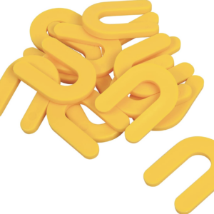 KC – U Spacer (Packer – Horseshoe Shim) 100pcs – 4 Sizes - Size: 4.78mm - YELLOW